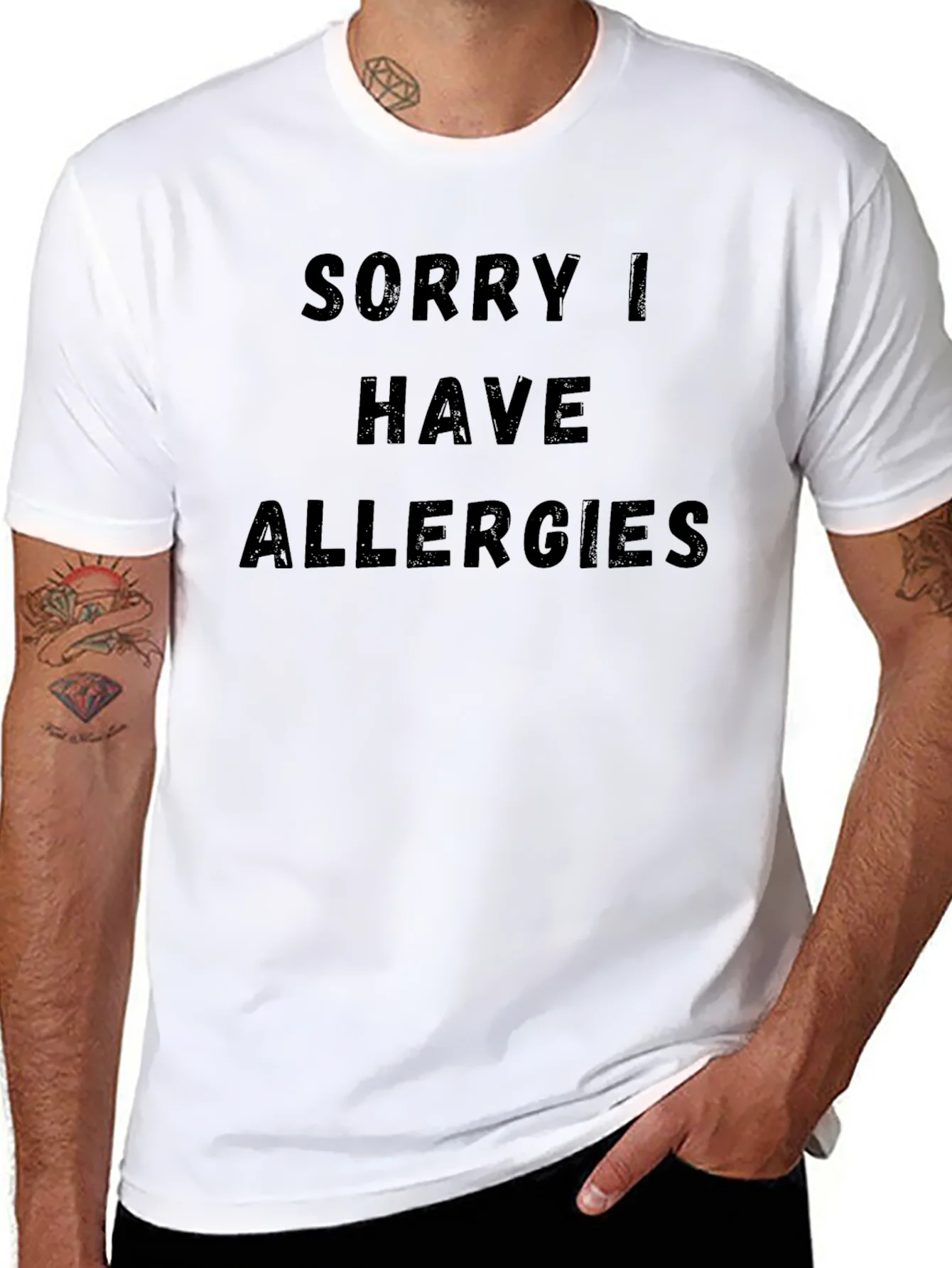 Funny Allergy T-Shirt - Novelty Graphic Tee