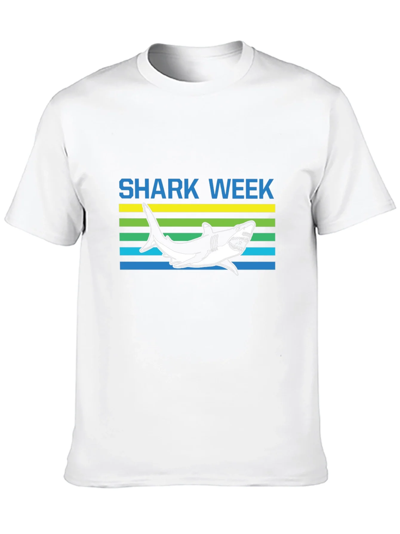Shark Week Graphic Tee - Mens Short Sleeve Black T-Shirt