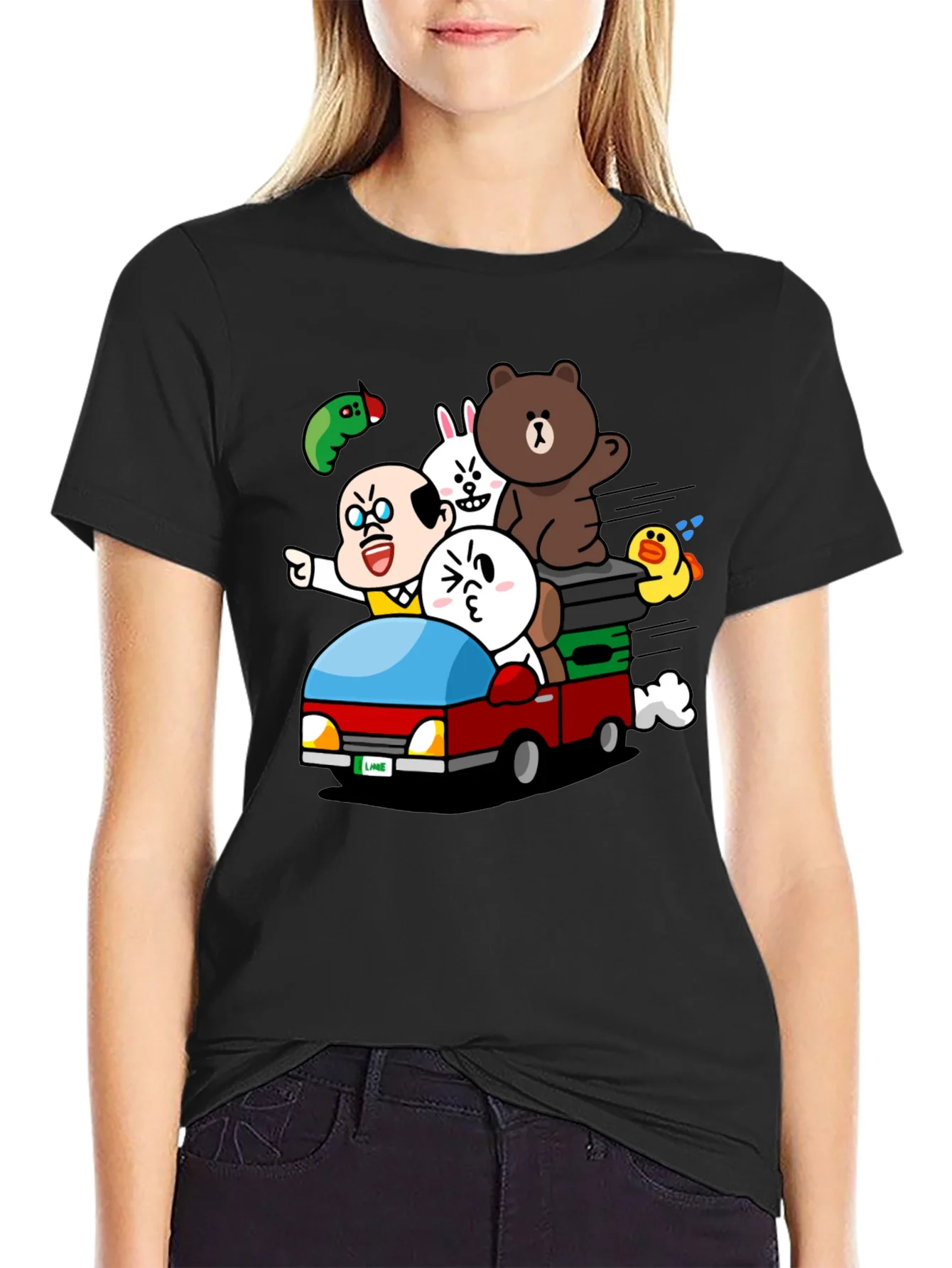 Cartoon Character Car Ride T-Shirt