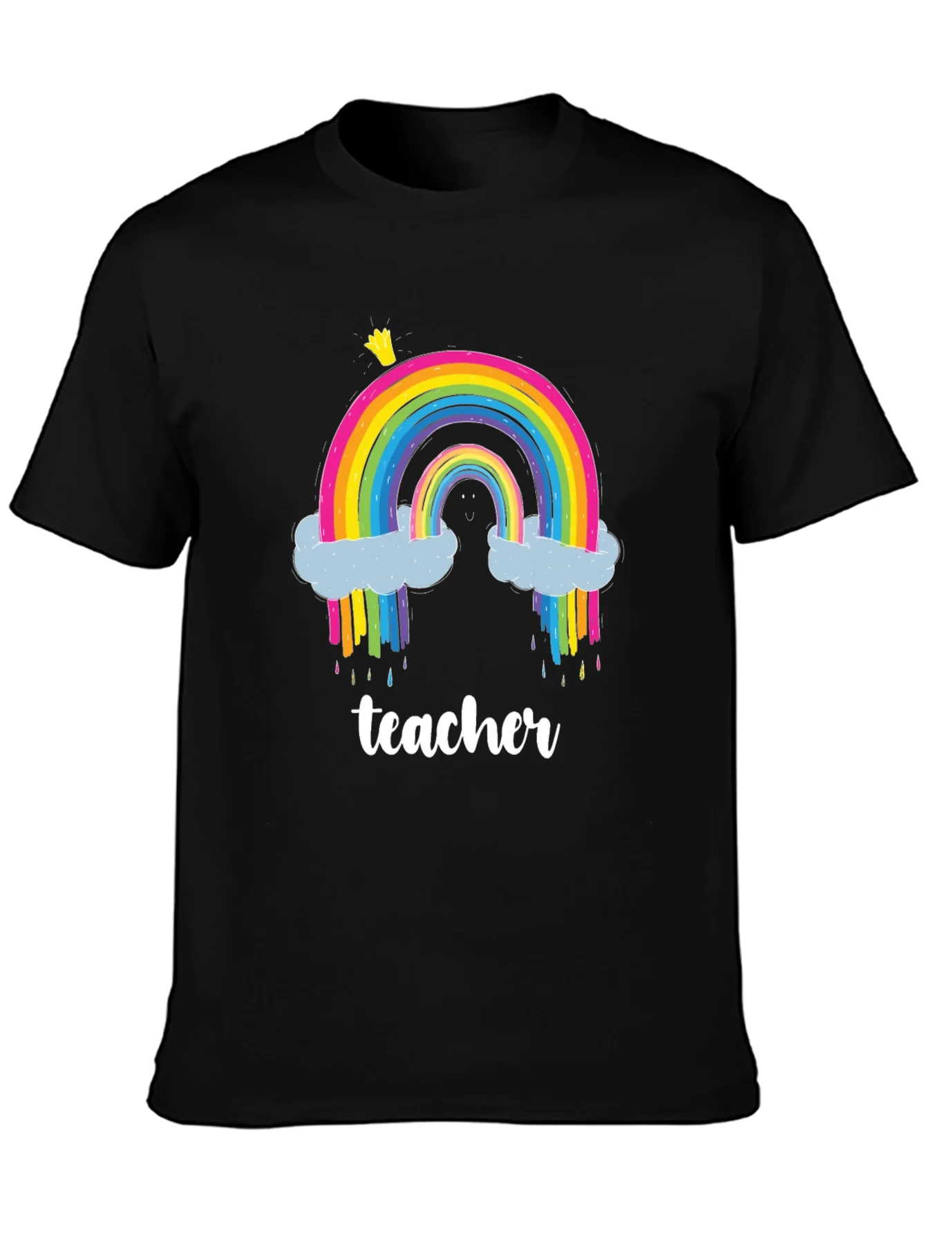 Teacher Rainbow T-Shirt - Colorful & Fun