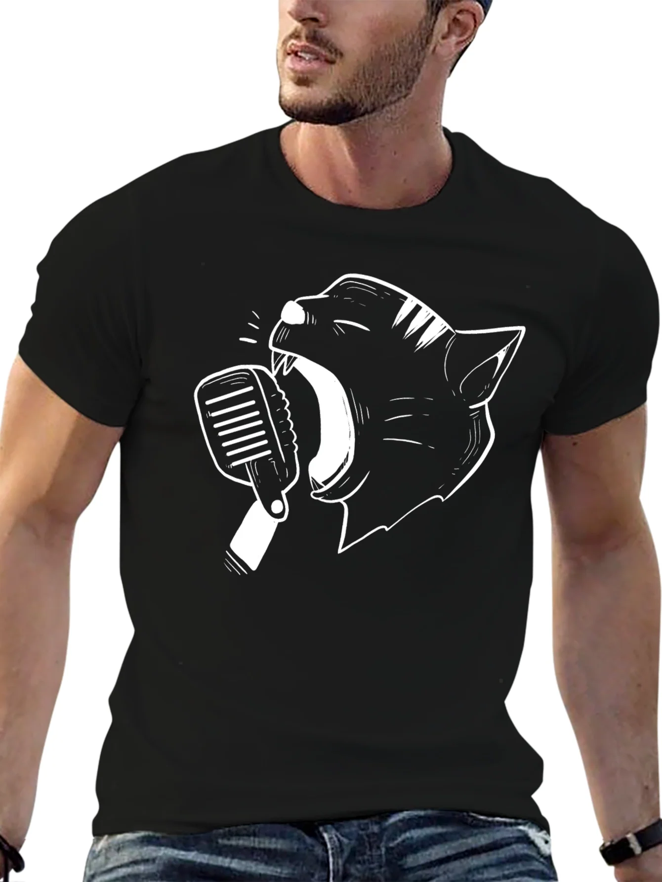 Black Panther Singer T-Shirt - Cool Graphic Tee