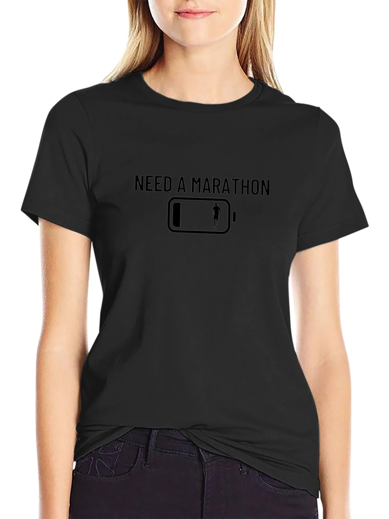 Need a Marathon T-Shirt - Low Battery Running Design