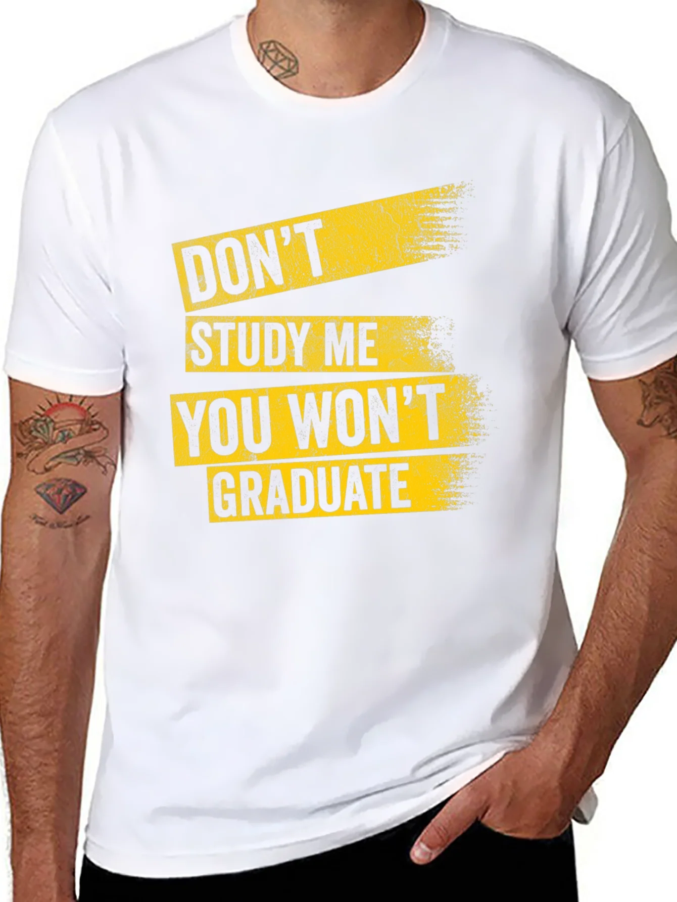 Dont Study Me Black T-Shirt - Humorous College Tee