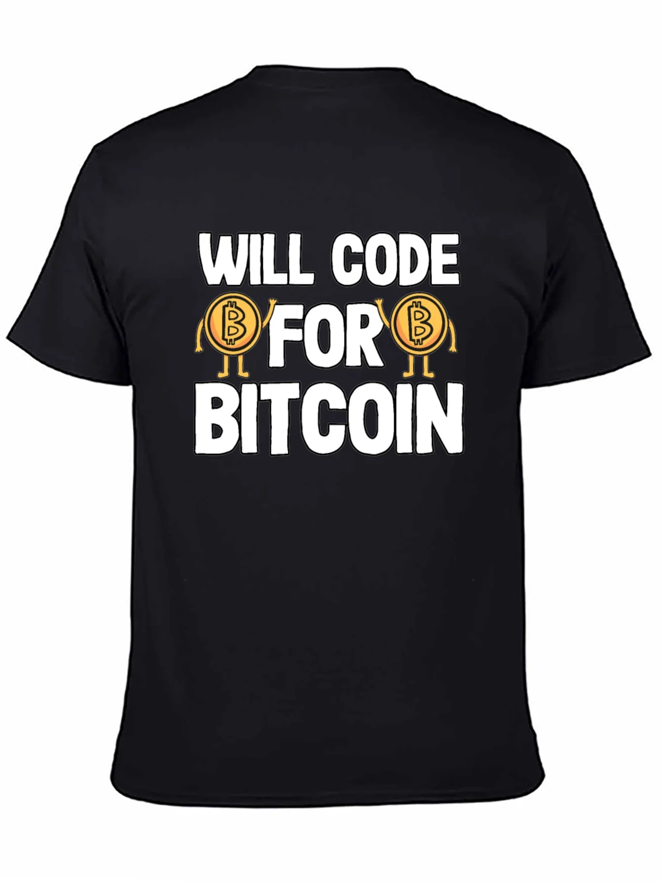 Will Code For Bitcoin T-Shirt - Crypto Programmer Tee