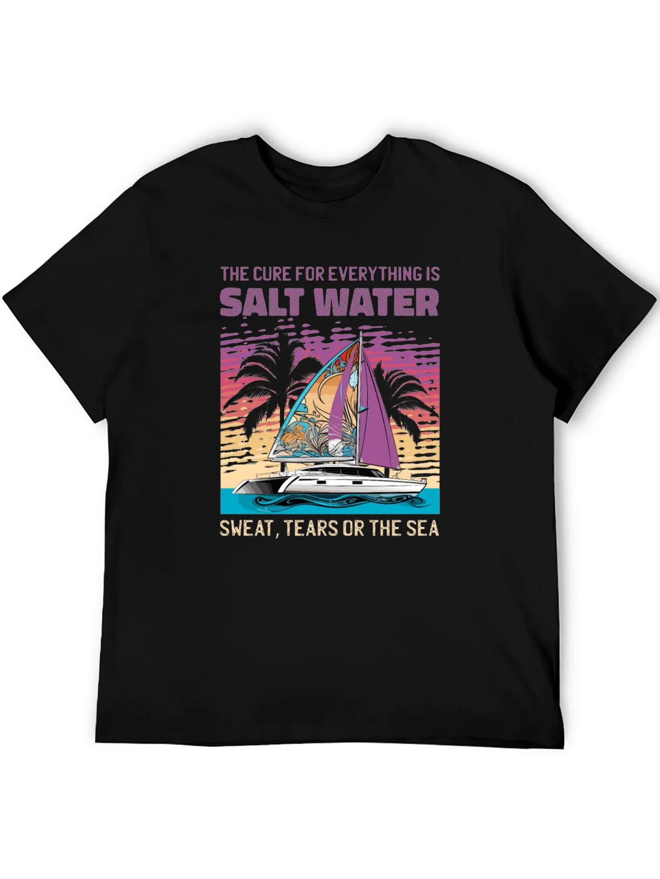 Salt Water Cure Black Graphic Tee